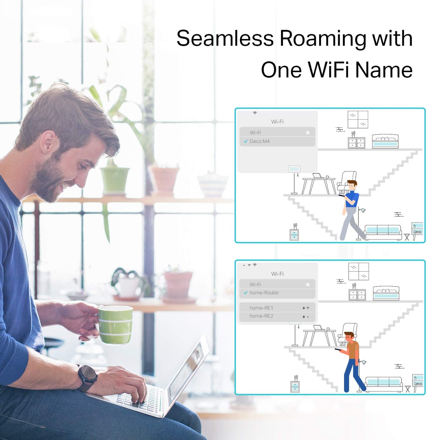 TP-Link Deco S4 Mesh AC1900 WiFi System - Up to 5,500 Sq.ft. Coverage, Replaces WiFi Router and Extender, Gigabit Ports, Works with Alexa, Deco