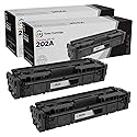 LD Products Compatible Toner Cartridge Replacement for HP 202A (2 Pack, Black) Compatible with the Following HP Printers M254dw M281cdw M281dw M281fdw