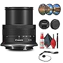 Canon RF-S 18-45mm f/4.5-6.3 is STM Lens with Filter kit + Cleaning Kit + Cap Keeper