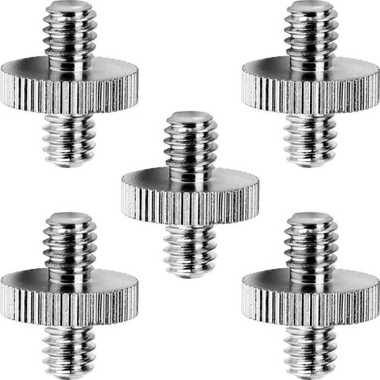 Anwenk Standard 1/4"-20 Male to 1/4"-20 Male Threaded Tripod Screw Adapter Standard Tripod Mounting Thread Camera Screw Adapter Converter, Precision