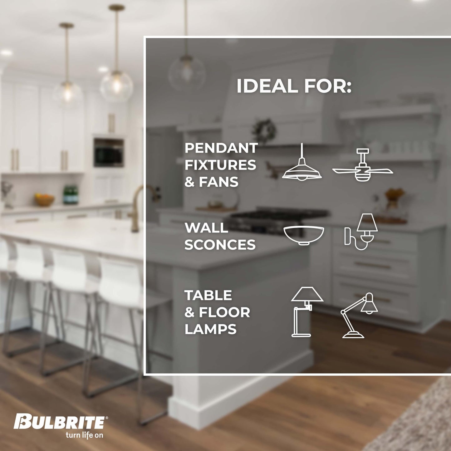 Bulbrite 8.5 Watt Dimmable Clear Filament ST18 / ST19 Medium (E26) LED Bulb - 850 Lumens, 3000K, and 90 CRI (4 Pack)