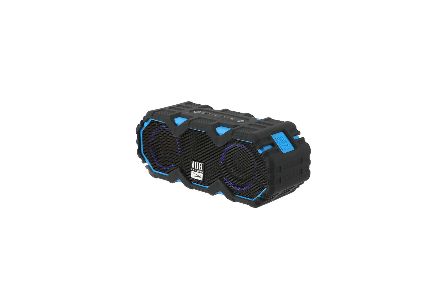 Altec Lansing LifeJacket Mini - Waterproof Bluetooth Speaker with Lights, Portable Wireless Speaker for Pool, Beach, Hiking, Sports, Camping, 16 Hour