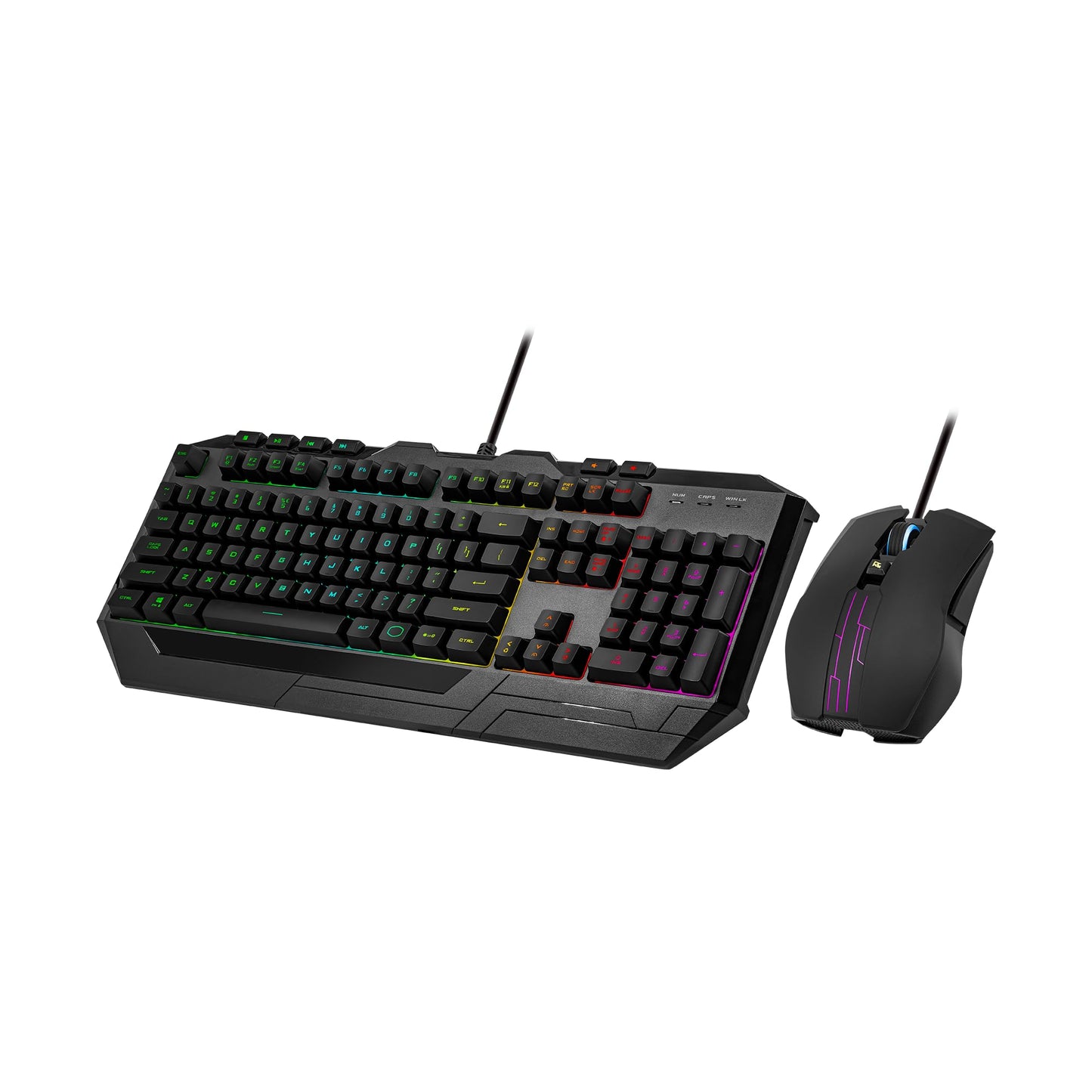 Cooler Master Devastator 3 RGB Gaming Keyboard | Mouse Combo, 6-Zone RGB Keyboard, 26-Key Rollover, Ambidextrous Mouse, 5-Zone RGB Mouse, Optical