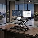 VENLUSUIR Standing Desk Converter 32" - Sit to Stand Desk Converter for Dual Monitors - Height Adjustable Desk Riser for Standing - Home Office