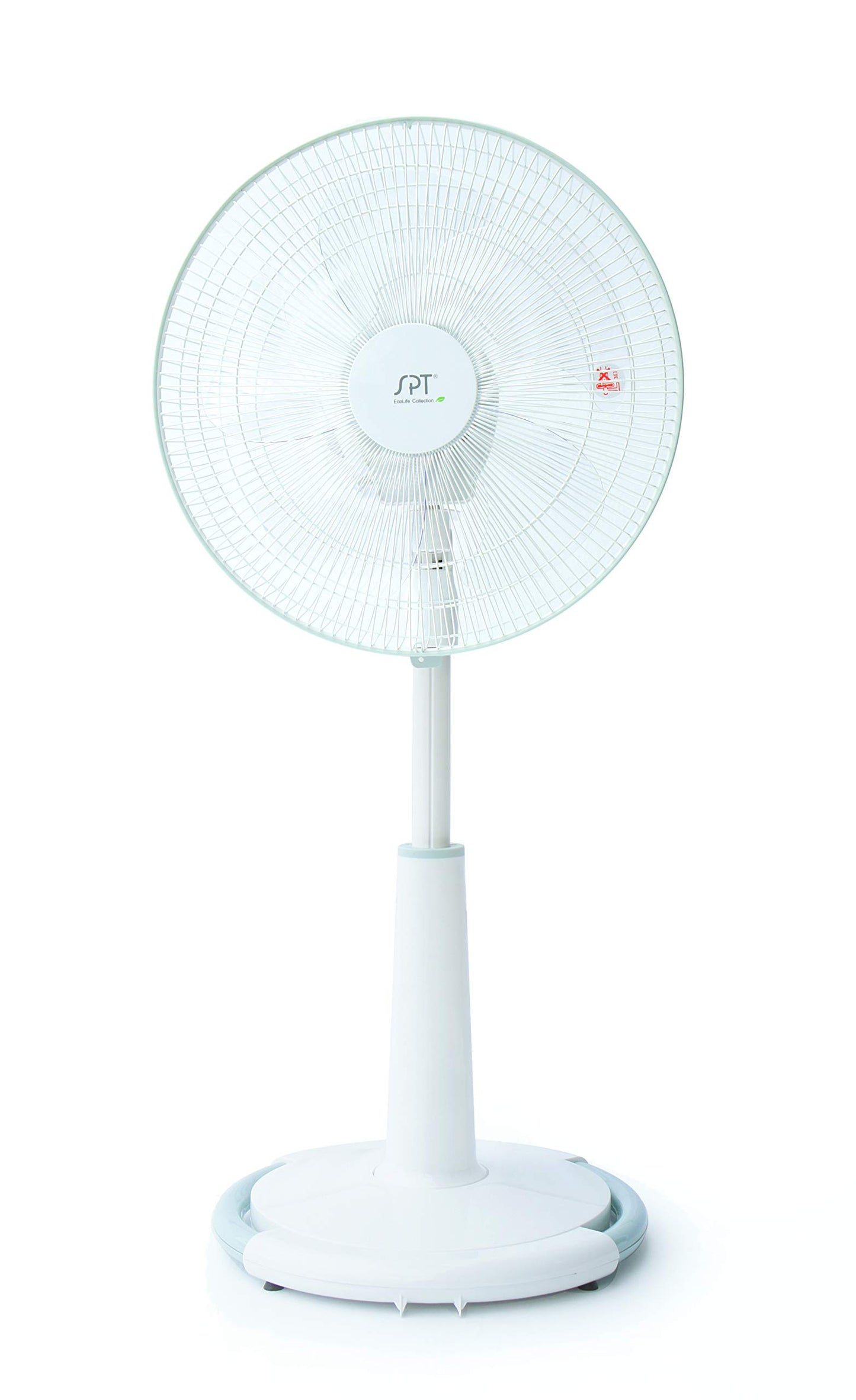 SPT SF-16S88A: 16? O-shaped Oscillating Standing Fan, WHITE
