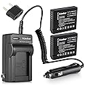 Kastar Battery (X2) & AC Travel Charger for Leica BP-DC10, BP-DC10-E, BP-DC10-U, BPD10 and Leica D-Lux 5, D-Lux 6 Digital Cameras