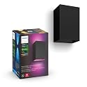 Philips Hue Resonate Outdoor Smart Wall Light, Black - White and Color Ambiance LED Color-Changing Light - 1 Pack - Requires Hue Bridge - Control