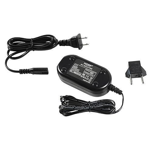 HQRP Replacement AC Adapter/Charger Compatible with JVC GZ-MS120, GZ-MS120A, GR-D350EW Camcorder with USA Cord & Euro Plug Adapter