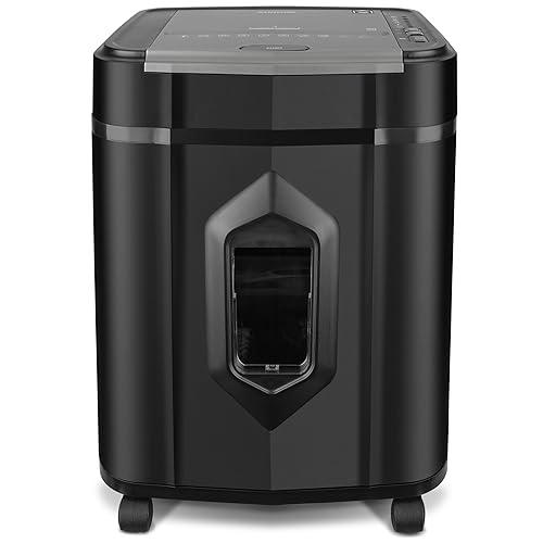 Aurora High Security 120-Sheet Auto Feed Micro-Cut Paper and Credit Card Shredder with 5 Gallon Pullout Basket / 60 Minutes/Security Level P-5