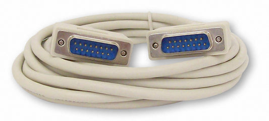 Your Cable Store 10 Foot DB15 15 Pin Serial Port Cable Male/Male