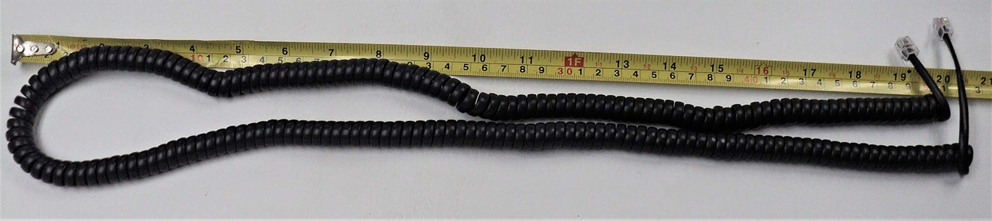 DIY-BizPhones Charcoal Gray 25 Ft Handset Cord Compatible with Toshiba Phone DKT2000 DKT3000 DKT3200 Series DKT2010 DKT2020 DKT3010 DKT3020 DKT3210