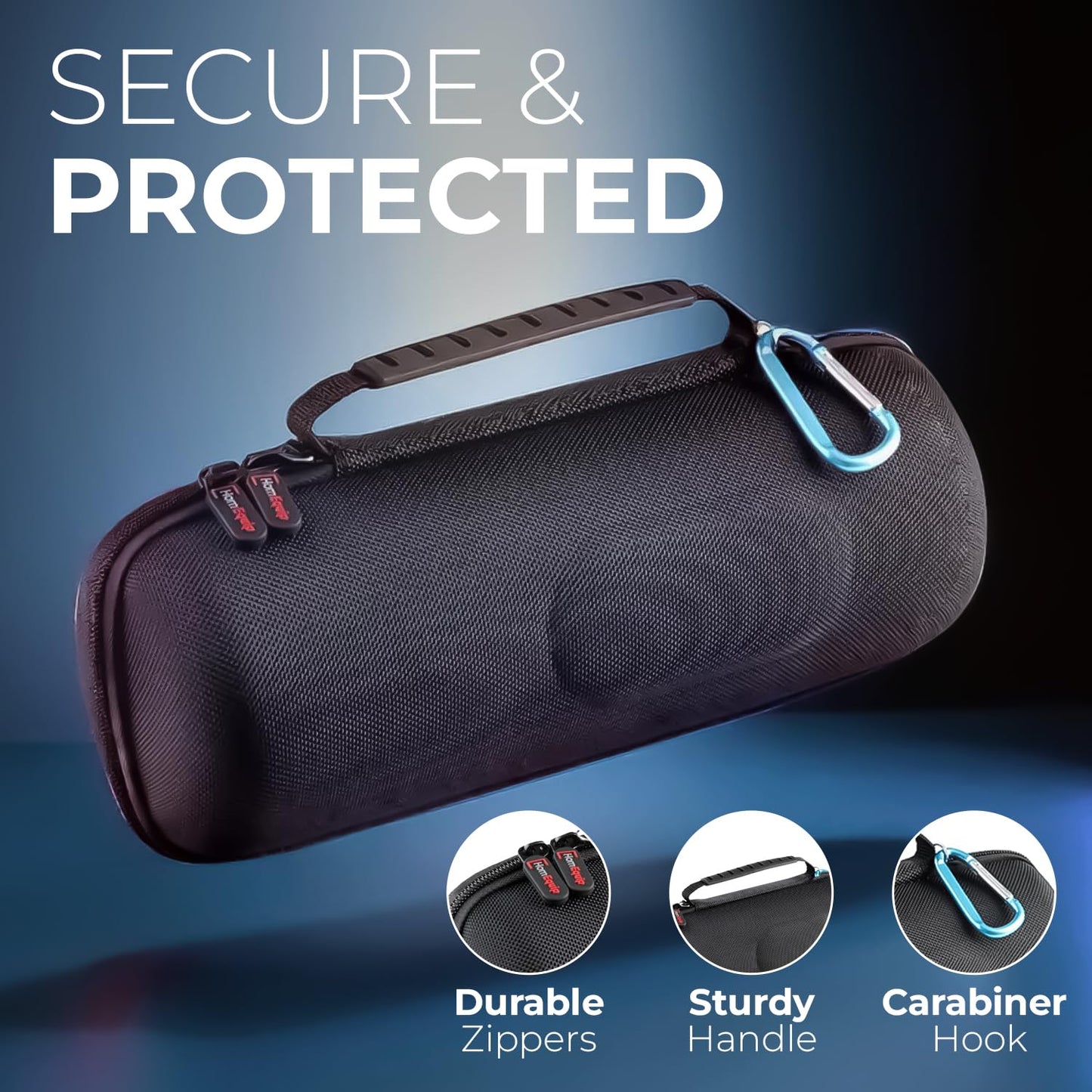 HomEquip Hard Shell Case for JBL Charge 5 / Charge 4 Wireless Waterproof Portable Speaker (case only)