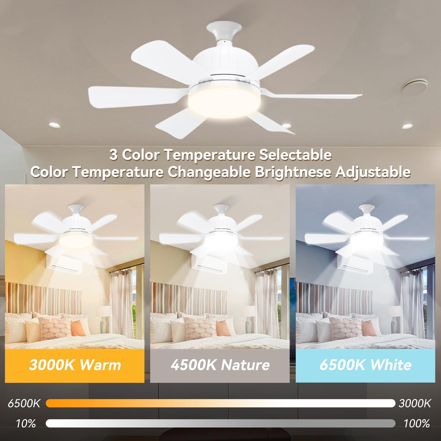 Socket Fan Light with Remote Control - socket ceiling fan 18-in ceiling fans with lights and remote Ideal for Bedroom Kitchen Dining Room and Living