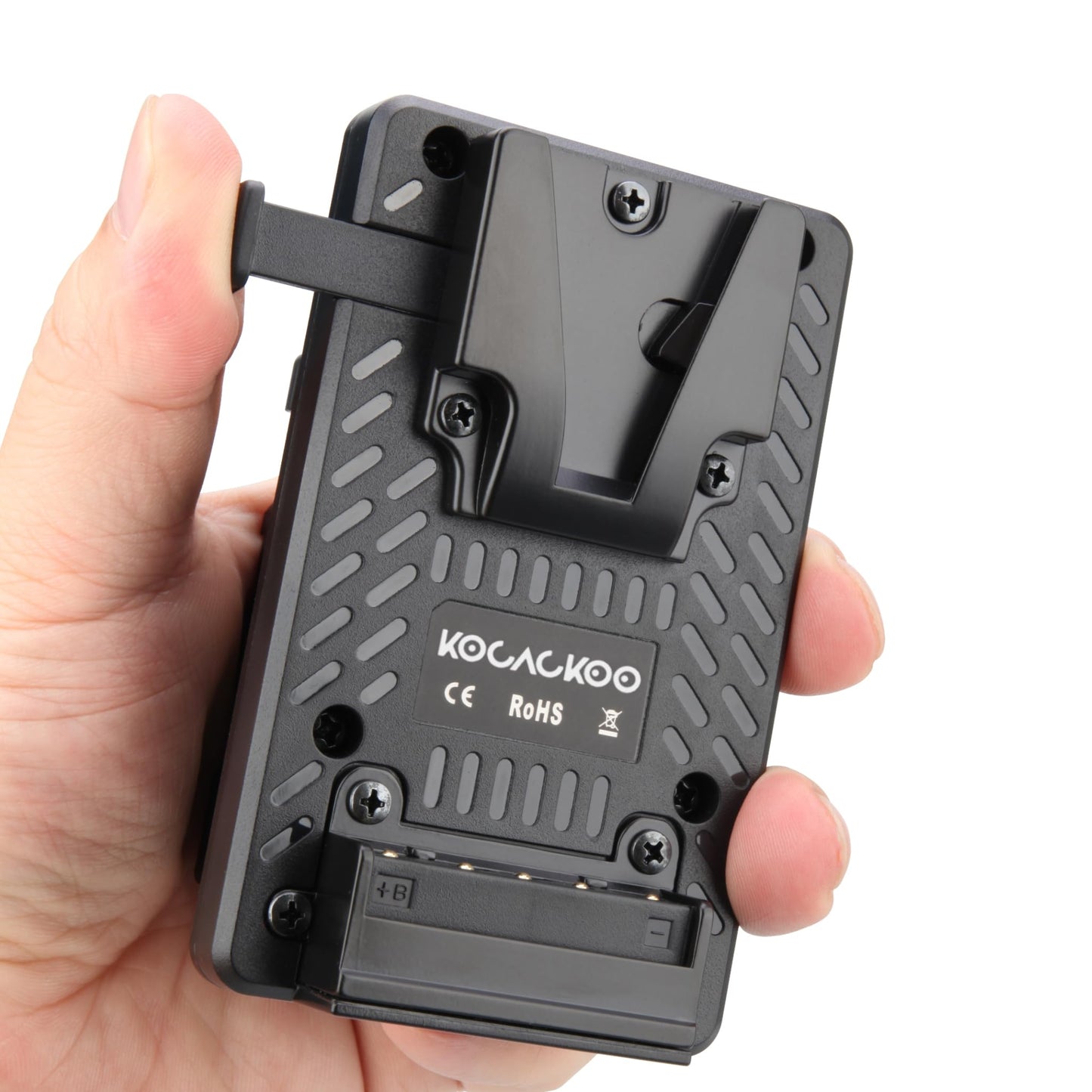 KOCACKOO Fully decoded V-Mount Battery to BP-U30 Battery Conversion Adapter for Sony PXW-Z200/HXR-NX800 Camcorders