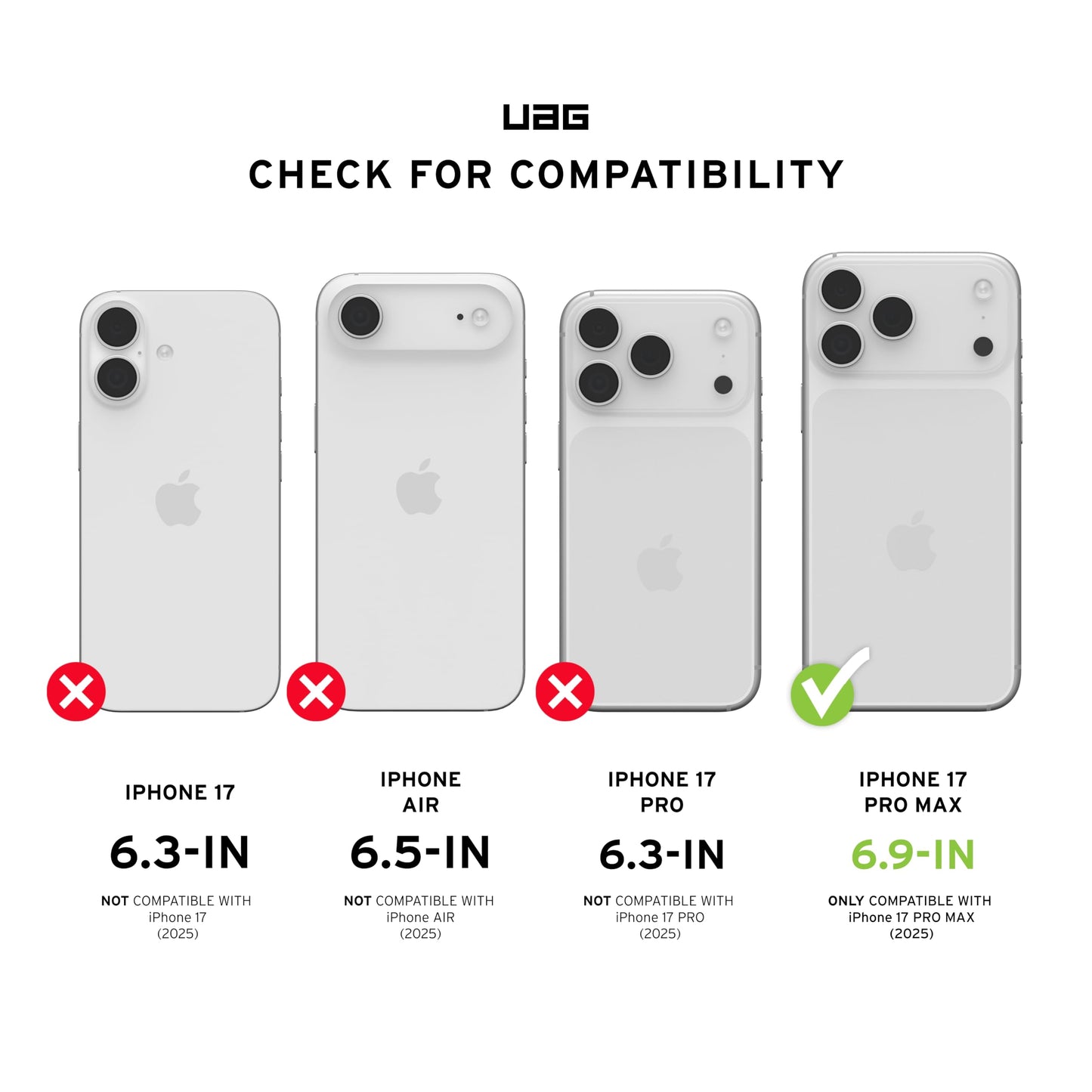 URBAN ARMOR GEAR UAG Designed for iPhone 17 Pro Max Case Pathfinder - Compatible with MagSafe Military Grade Protective Cover, Cloud Blue