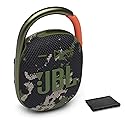 JBL Clip 4 Portable Bluetooth Speaker - Waterproof and Dustproof IP67, Mini Bluetooth Speaker for Travel, Outdoor and Home, (Squad), with Cleaning