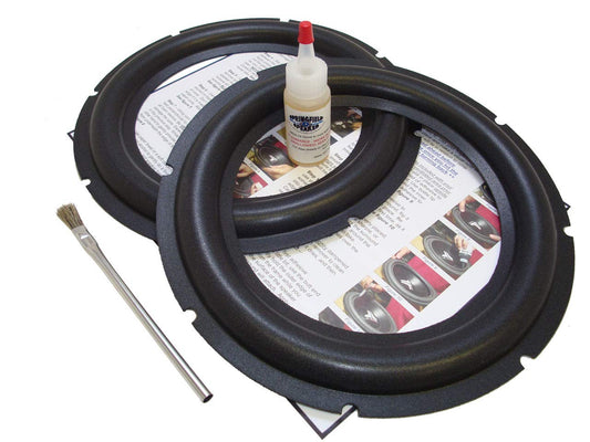 Springfield Speaker 10" Subwoofer Foam Surround Edge Repair Kit - 2 Subwoofer Kit - Compatible wth JL Audio 10WX - 10 Inch
