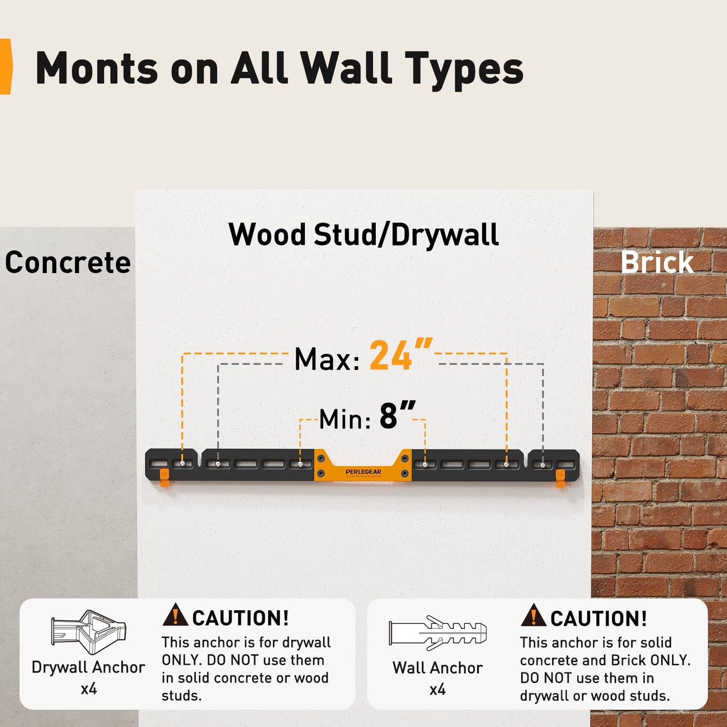Perlegear Soundbar Wall Mount Compatible with Sonos Arc and Sonos Arc Ultra, Sound Bar Mount on Wall Under TV, Hidden Design, Optional Smart EQ