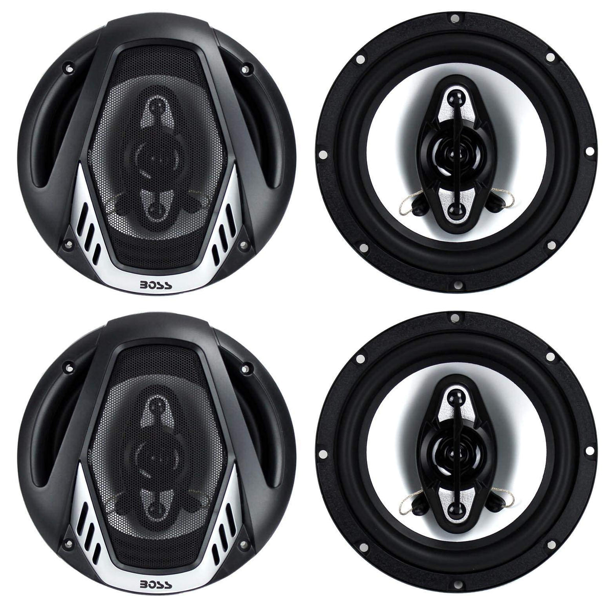 BOSS Audio Systems 6.5" Full Range Car Audio Coaxial Speaker, 2 Pairs