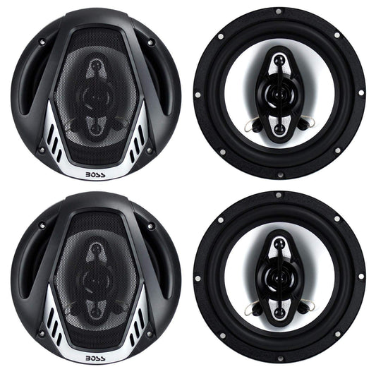 BOSS Audio Systems 6.5" Full Range Car Audio Coaxial Speaker, 2 Pairs