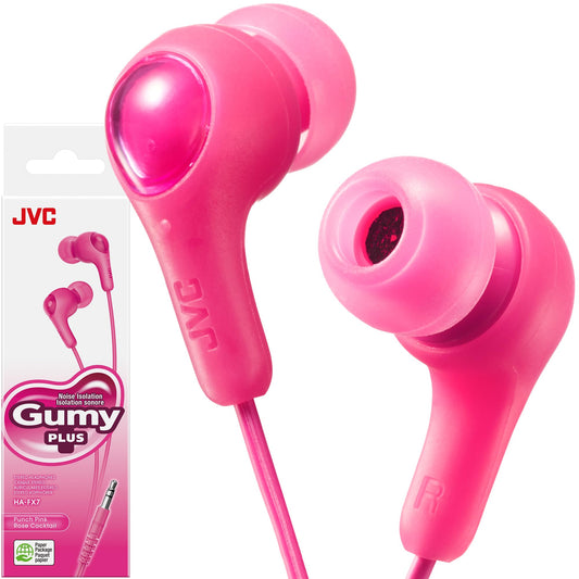 JVC Gumy HAFX7PN in Ear Earbud Headphones, Pink