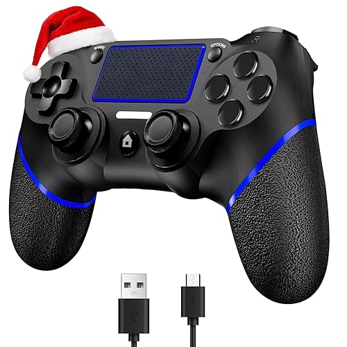 SZDILONG Upgraded Wireless Controller for Ps4 Gamepad Compatible with Ps4/Pro/Slim/Windows PC,Joystick for PS4 with Touchpad/Stereo Headphone