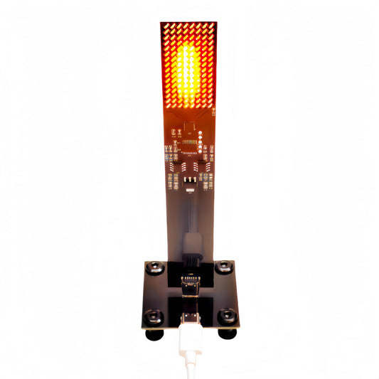 Realistic Flickering Flame LED Candle Lamp, 256 LED Lights Futuristic Unique Tech Style Flameless Ambient Light, Creative USB Romantic Novelty Vibe
