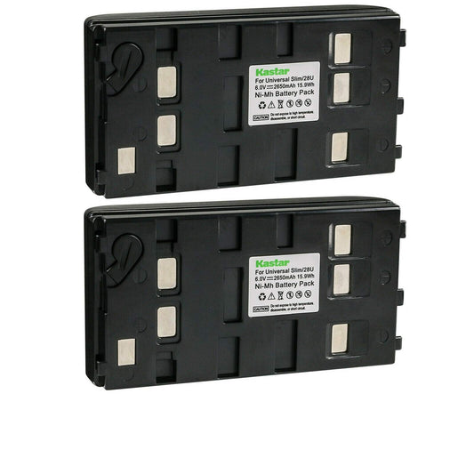 Kastar 2-Pack Battery Replacement for Panasonic PV-L558 PV-L559 PV-L559D PV-L600 PV-L606 PV-L650 PV-L657 PV-L659 PV-L757 PV-L857 PV-S332 PV-S372