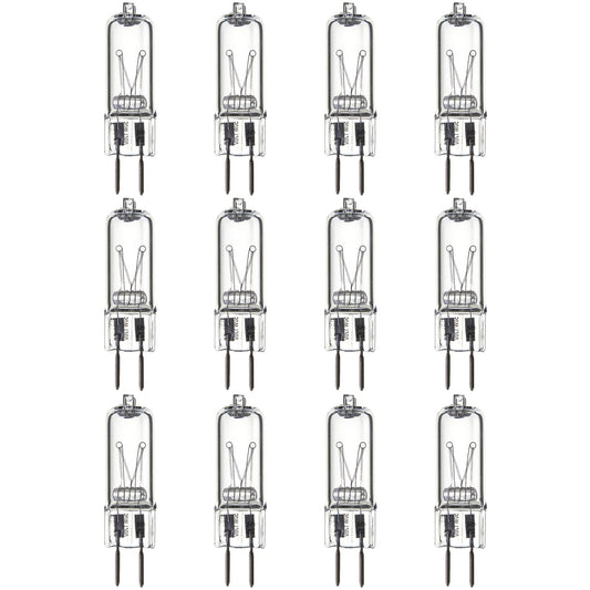 Sunlite Q50/CL/GY6/120V/12PK Halogen 50W 120V Q50 Single Ended Capsule Light Bulbs, Clear Finish, 3200K Bright White, GY6.35 Base, 12 Pack