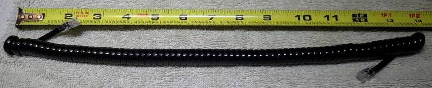 DIY-BizPhones Black Short Handset Cord Compatible with RCA Phone 2 3 4 8 Multi Line ViSys System Executive Series 25215RE1 25255RE2 25423RE1 25424RE1