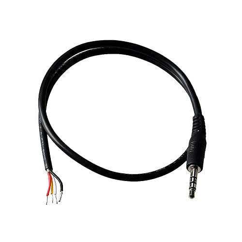 Gam3Gear 46-D 40cm 4 Pole Plug DIY Repeater Controller Cable for Surecom SR-112 SR-628 SR-328 SR-629 Mobile Radio Walkie Talkie