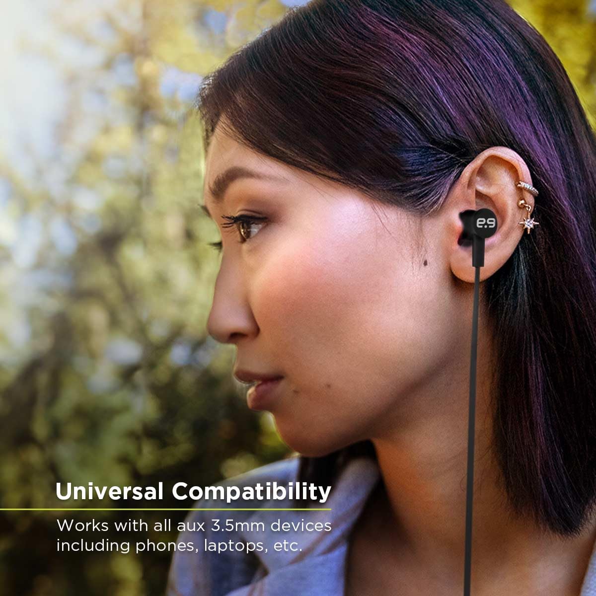 PureGear PureBoom Premium Tangle Free in-Ear Stereo Headphones with Built-in Mic, 3.5mm Wired Earbud for Laptops, Computers, iPhone, Android Phones…
