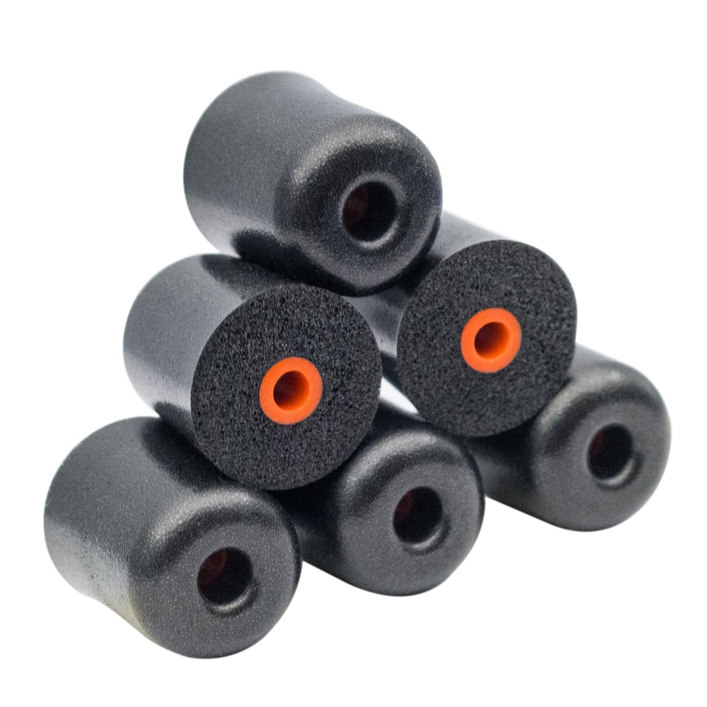 Klowcok Memory Foam Earbud Tips Replacement, Noise Isolation for Earphones, Hearing Aid Protection Ear Buds in-Ear Headphones (3 Pairs, Black,S/M/L)