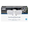 Feit Electric LED Security Light Outdoor, 28W LED Waterproof Flood Light, 2 Head, Wall Mount, Switch Operated, 2000 Lumens, 5000K Daylight, 50,000