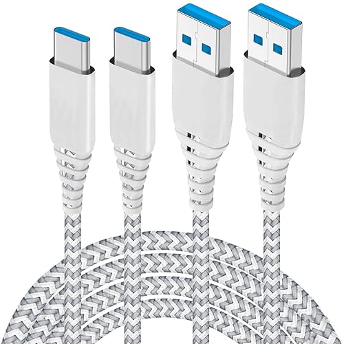 USB C Charger Cable 10-FT 2Pack Cord for Samsung Galaxy A20 A21 A01 A32 A42 A53 A54 5G A03S S9 Plus S9+,Tab A 10.1 8.0 2019/10.5 2018,S22 Plus