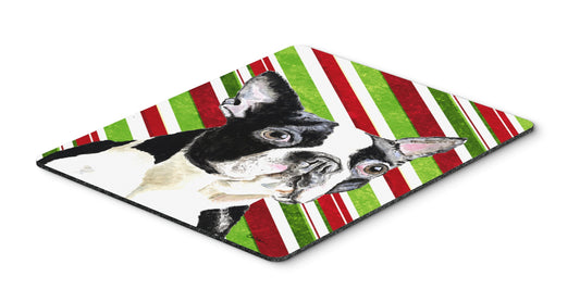 Caroline's Treasures SC9320MP Boston Terrier Candy Cane Holiday Christmas Mouse Pad, Hot Pad or Trivet for Home Office Gaming Working Computers Laptop