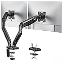 Acer Dual Monitor Arm, Computer Desk Arm with VESA Mounts for 17-32? Screens, Fully Adjustable Gas Spring Monitor Stand, C-Clamp and Grommet Mounting