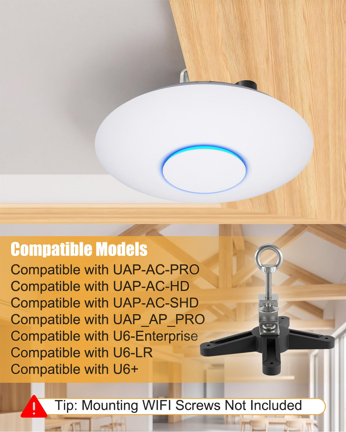 Beam Clamp Mount Fit for Ubiquiti UniFi AP Access Point Bracket