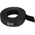 Hosa WTI-501 Black Astro-Grip Cable Hook and Loop Organizer, 15 feet