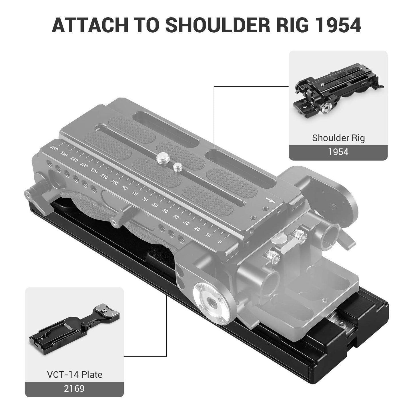 SMALLRIG Universal Quick Release Tripod Adapter Plate for Sony VCT-14