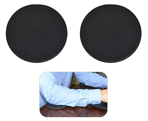 Desk Dots! Elbow, Arm & Wrist Rest Cushioning Pads for Pressure Point & Pain Relief on Gaming & Work Surfaces; Made of Neoprene with Soft Nylon