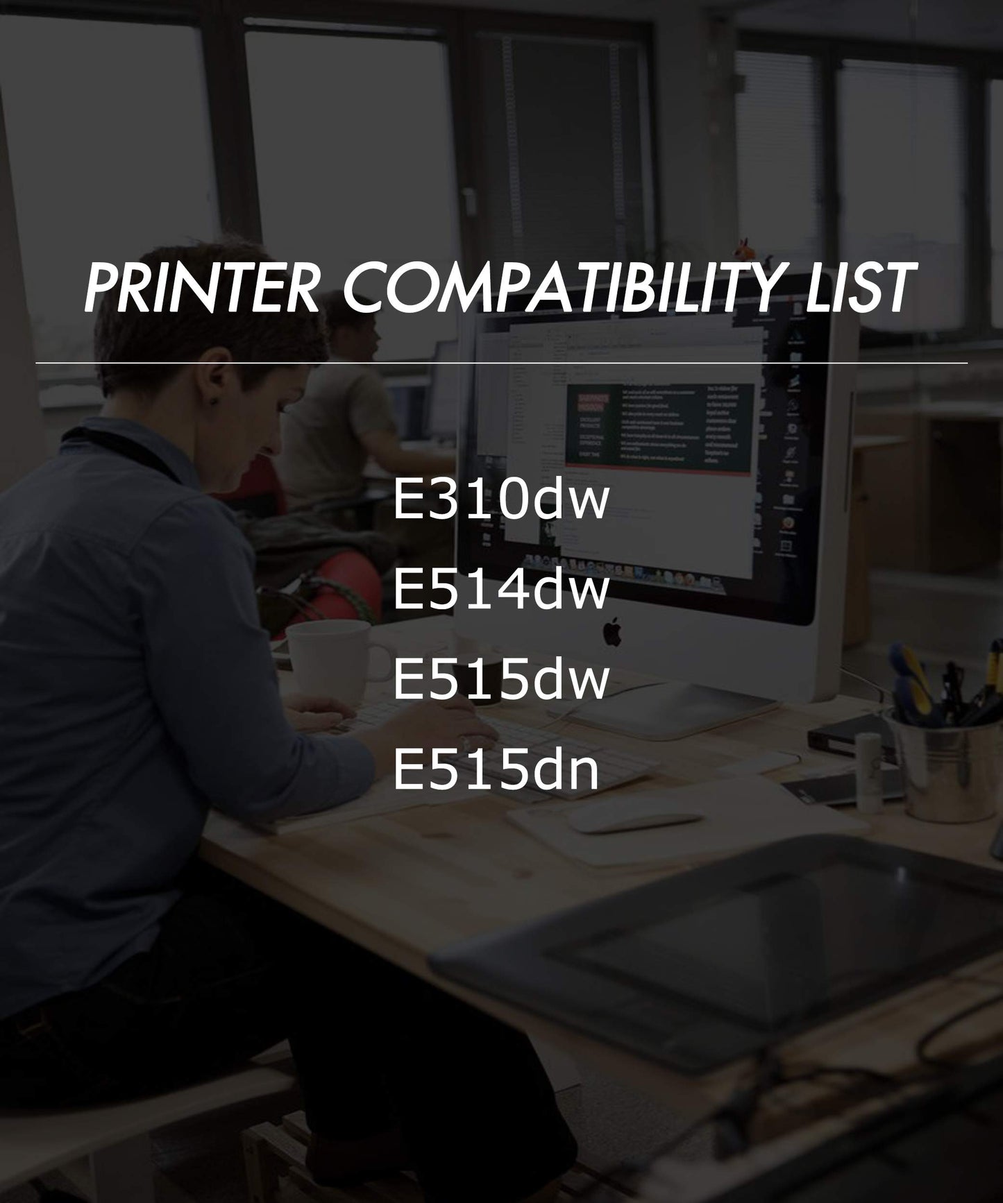 (Pack of 2) GTS Compatible forDell E310 E515 E514 E515DR Drum Unit Replacement for Dell E310dw E514dw E515dw E515dn Printer