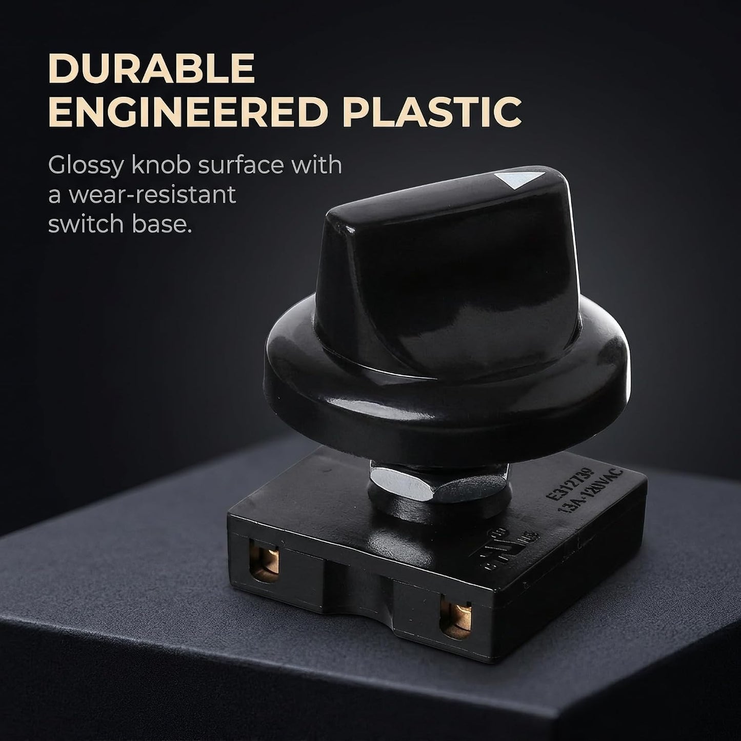 1 Pc Black Fan Rotary Switch 4 Position 3 Speed Selector Switch Governor with Button Fan Spee Governor Fan Isolator Switch and Professional Ceiling