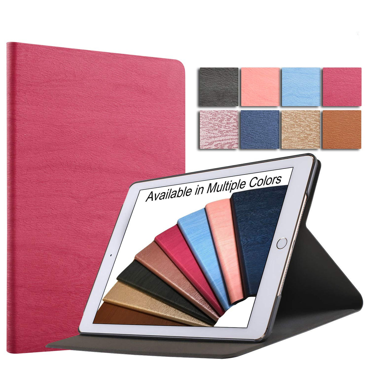 DuraSafe Cases for iPad PRO 9.7 Inch 2016 [ PRO 9.7 2016 ] A1673 A1674 A1675 MLMP2LL/A MM172LL/A MLMN2LL/A MLMW2LL/A Tree Texture Folio Smart Cover
