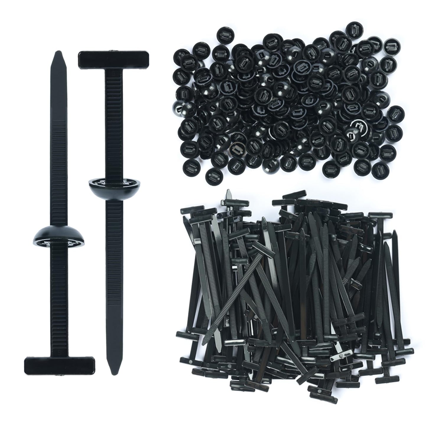 50pcs Nylon Universal Cable Tie Buckle: Auto Zip Tie Buckles for Cars, High-Strength Cable Tie Buckle Zip Tie with Universal Use