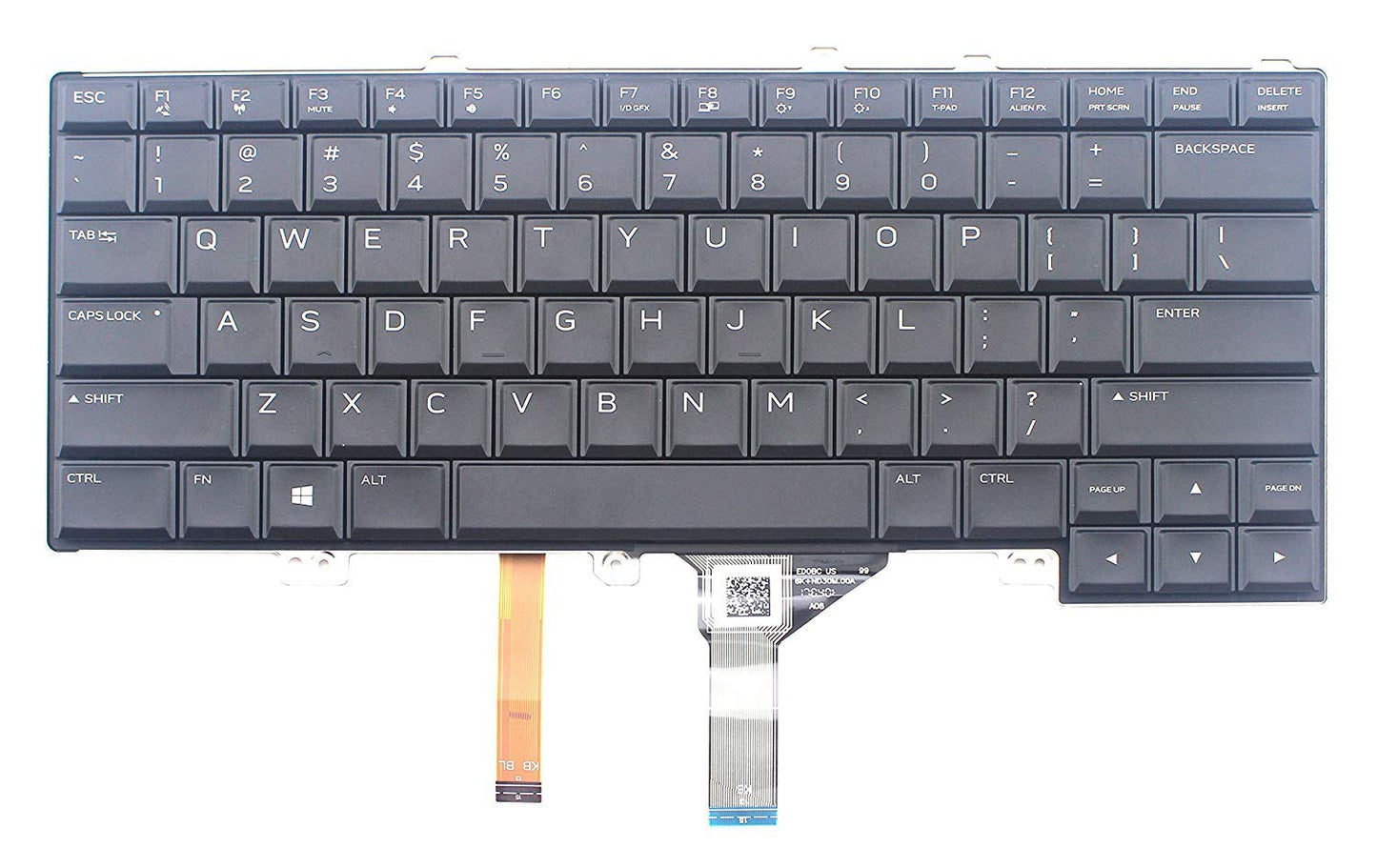 Original New for Dell Alienware 15 R3 HH53H PK131Q72A00 Laptop Keyboard Backlit US