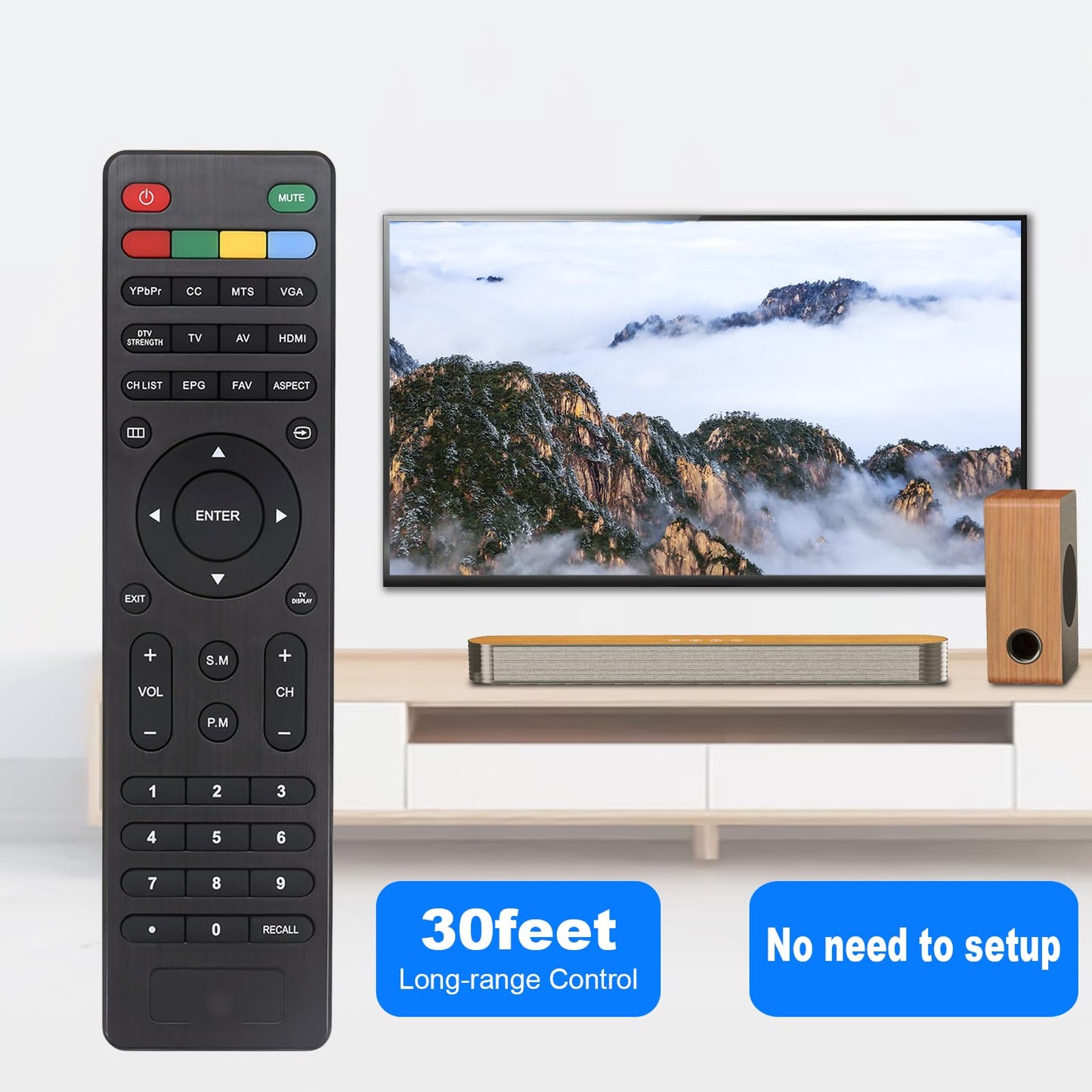Replace Remote Control fit for Haier LCD TV LE19B13200A LE22B13800 LE22C2380 LE22C2380A LE24B13800 LE26B13200 LE32B13200 LE32F2220 LE39F2280 LE42F2280