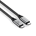 Satechi USB4 V2 Pro Cable, USB C Cable 1.2m/ 3.9ft, up to 120Gbps Data Transfer, 240W Power Delivery, 8K Display, Thunderbolt 5/4/3 Compatible,