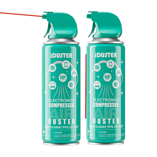 Compressed Canned Air Duster for Computer - 10oz Disposable Keyboard Cleaner Spray, 2PCS