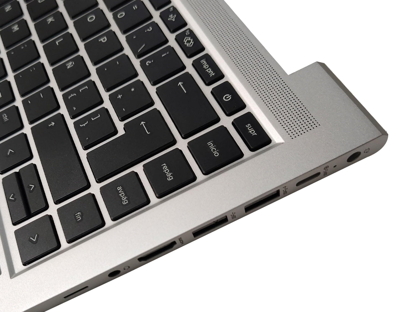 Laptop Latin Keyboard Compatible for HP ProBook 440 G9 445 G9 N01287-161 Backlit with Palmrest Upper Cover Case